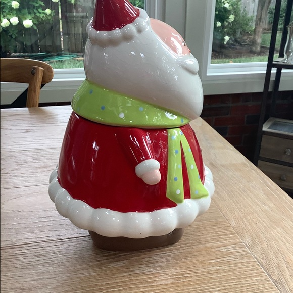 Vintage Ceramic Santa Cookie Jar Be Merry 2008 - Picture 5 of 7